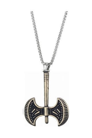 Herşey Nota Savaşçı Viking Balta Eskitme Metal Anahtarlık