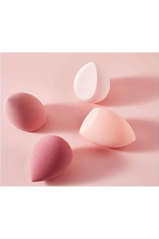 Parça Kuru Ve Islak Kullanım Makyaj Süngeri Seti Blender Güzellik Fondöteni Karıştırma Süngeri Sıvı, Krem Ve Pudra İçin Yumurta Süngeri İle