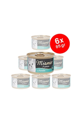 Miamor Pastete Alabalıklı Tahılsız Konserve Kedi Maması 6 x 85 G