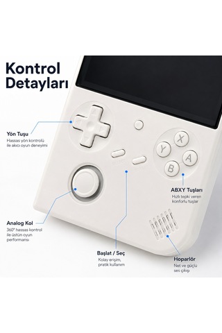Rg 40xxv Taşınabilir El Oyun Konsolu, 4.0 İnç Ips Ekran, Retro Game Boy Psp Oyun Konsolu