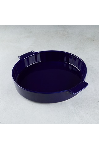 Aryıldız Elissa Rölyefli Yuvarlak Fırın Kabı Kobalt 32.5 Cm Çok Renkli