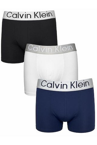 Calvin Klein 3 Lü Boxer Set %100 Organik Pamuk Lacivert - Siyah - Beyaz