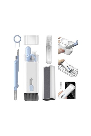 7'si 1 Arada Elektronik Temizleyici Kiti, Fırçalı Klavye Temizleyici Kiti, Apple Airpods Uyumlu Pro İçin 3'ü 1 Arada Temizleme Kalemi, Kulaklık, Klavye, Dizüstü Bilgisayar, Telefon, Pc Monitörü İçin Çok