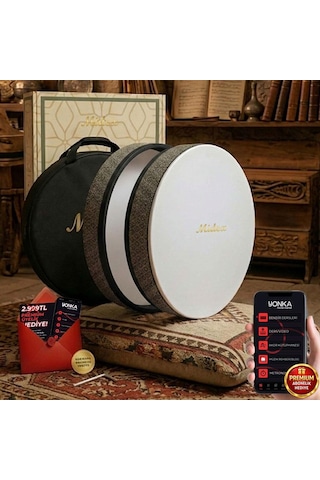 Midex Br-811 Kaliteli Bendir Def Akort Ayarlı El Tutma Oyuklu Çantalı