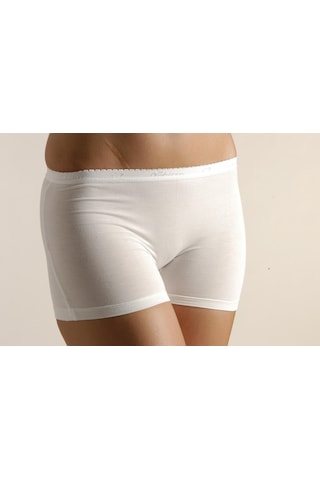 JOJOBOY POLO BAYAN BAMBOO PAÇALI KÜLOT 2 Lİ Beyaz