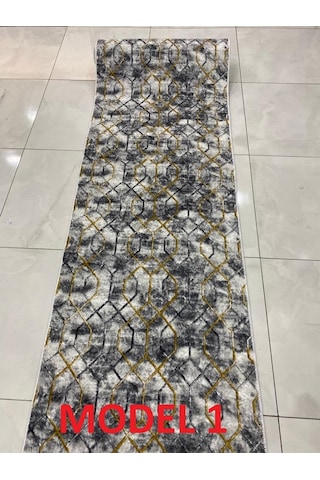 Dinarsu Halı Embos 8 Model Kaymaz Jel Taban Koridor Kesme Yoll...
