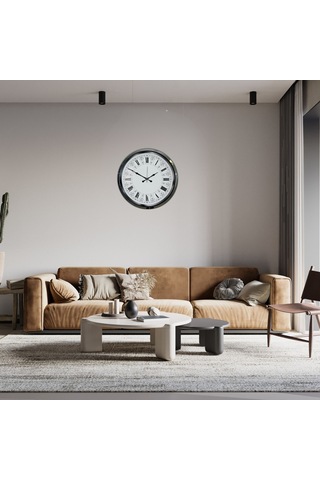 Krom Majestic 52 Cm Metal Duvar Saati Çok Renkli