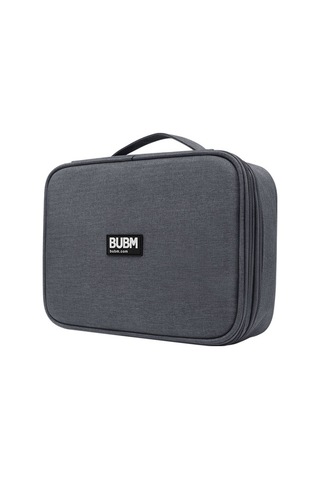 Didadodo Bubm Çok Amaçlı Dijital Aksesuar Çantası - Büyük Kapasiteli Siyah Taşınabilir Siyah