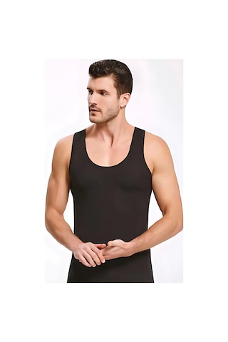 İlke Lycra Bambu Erkek Atlet Beyaz