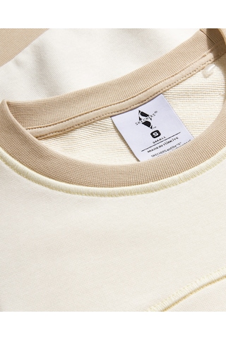 Skechers W Diagonal Lw Fleece Crew Neck Sweatshirt Kadın Off White Sweatshirt S2510045-102 Off White