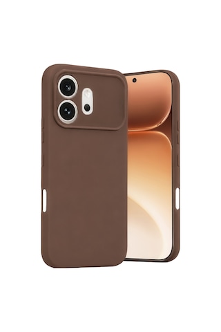 Honor 600 İle Uyumlu Kılıf Esnek Premium Telefon Kılıfı Ve Temperli Cam Ekran Koruyucu Kahverengi