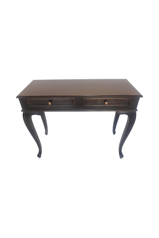 Masifart 120 Cm Siyah Eskitme Dresuar Makyaj Masası Çekmeceli Siyah