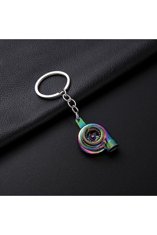 Oto Araba Anahtarlık Turbo Metal Bukalemun Renk Sessiz
