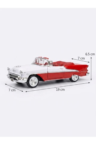 Welly 1:24 Ölçekli Lisanslı Orjinal 1955 Oldsmobile Super 88 Kapıları Açılabilir Model Oyuncak Araba