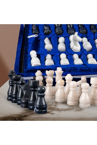 Chess Mermer Satranç Takımı M