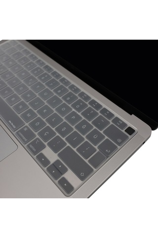 Apple Uyumlu MacBook Air M1 13.3inç Klavye Koruyucu Touchıd'li Us-abd İngilizce A2179 A2337 İle Şeffaf