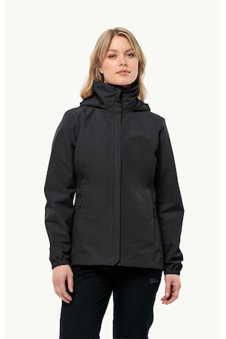 Jack Wolfskin 1111202 6000 Stormy Point 2l Jkt W Black Kadın Outdoor Ceket Siyah