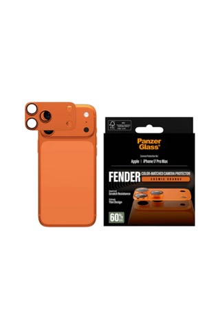 Panzerglass Apple Uyumlu iPhone 17 Pro Max Fender Kozmik Turuncu Lens Koruyucu Turuncu