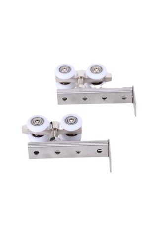 Sones 2 Adet / Takım Küçük Ahşap Kapı Sürgülü Kapı Askı Rayı Kasnak Sürgülü Kapı Bağlantı Parçaları