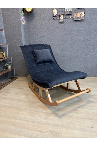 Asedia Asedia Miskin Naturel Antrasit Sallanan Sandalye Dinlenme Koltuğu