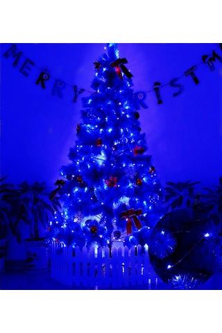 Ev Balkon Ve Parti İçin 3 Metre Pilli Mavi Renk Peri Led Yılbaşı Süsü Işık Mavi