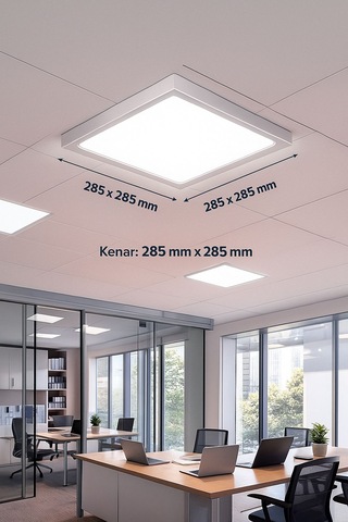 Venso 24w Kare Sıva Üstü Led Panel 3000k Gün Işığı Sarı Işık