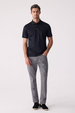 Erkek Füme Regular Fit Merserize Desenli Polo Yaka Tişört