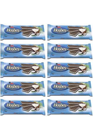 Eti Hoşbeş Hindistan Cevizi Kremalı Gofret 10 x 142 G