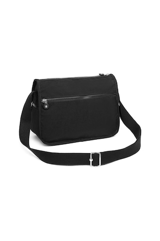 Smart Bags 1128 Krınkle Kumaş Postacı Çantası Siyah