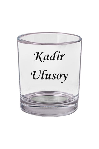 Kişiye Özel İsimli Viski Bardağı Soyisim Yazılı Özel Tasarım Cam Bardak Renkli