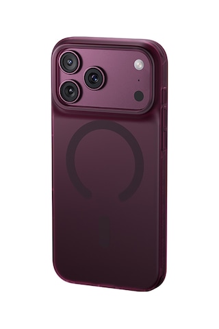 Apple Uyumlu iPhone 17 Pro Max Uyumlu Kılıf M-safe Şarj Özellikli Benks C-magnet Lucid Armorpro Kapak Bordo