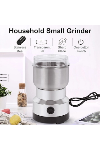 Ambition Mini Elektrikli Kahve Öğütücü Ev Kullanımı 300ml Gıda