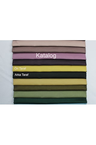 Dauble Blackut Karartma Perde Tek Kanat 1x2 Amerikan Pileli Fon Perde Sarı