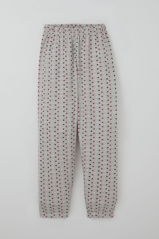 Breeze Kız Çocuk Pijama Takımı Renkli Puantiye Desenli 4-8 Yaş, Açık Gri Melanj Açık Gri Melanj