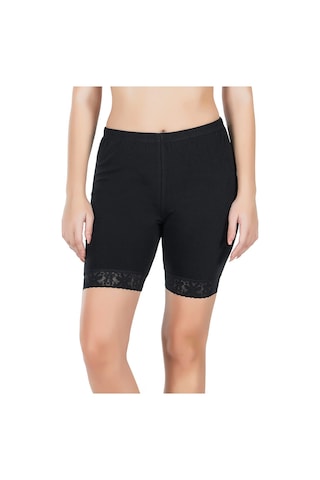 Derya Kurşun Paçası Dantelli Dizüstü Kadın Tayt 415 Gri