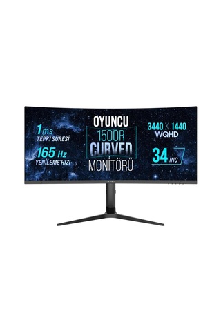 Kutu Hasarlı Wrp34-b 34\" 165hz 1ms Rgb Curved Freesync+g-sync 3440 1440 Wqhd Oyuncu Monitörü-131871