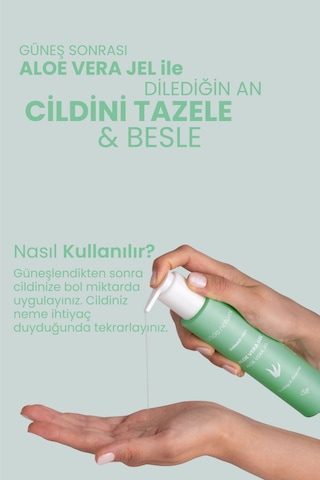Bade Natural Aloe Vera Jel Güneş Sonrası Nemlendirici %100 Doğal 100 ML