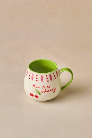 Karaca Cherry Time Kupa 355 Ml Yeşil