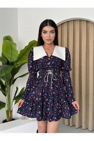 Dreamy İp Detaylı Mini Elbise S