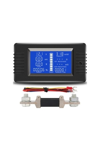 Weichuang01 Dc 0-200v Gerilim Akım Akü Test Cihazı, Özellik: 300a Şantlı Pzem-015