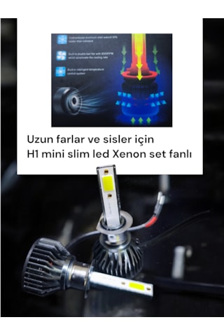 H1 Led V6 Model Mini Slim Kasda H1 Led Ampül Seti H1 Led V6 Model Mini Slim Kasda H1 Led Ampül Seti