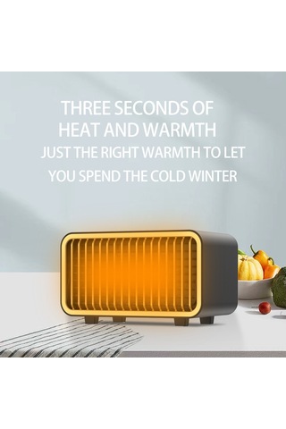 Xiyyadms 800w Ptc Seramik Taşınabilir Isıtıcı, Hızlı Isınma Ve Düşük Gürültü İle Ofis/yatak Odası İçin