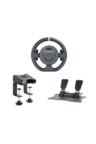Cammus C5 5nm Direct Drive Simülasyon Direksiyonu - Cp5 Pedallı Ve Masa Tutuculu Tam Set