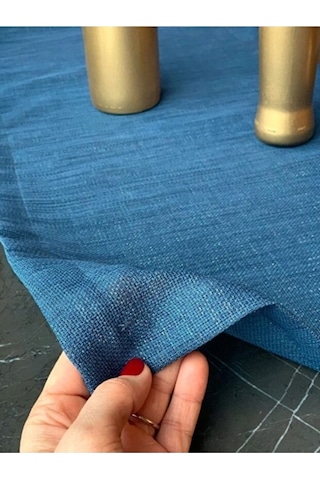 Valerium Simli İndigo Runner 40x150cm Indigo