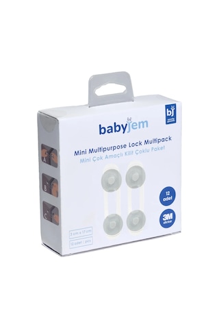 Babyjem Çok Fonksiyonlu Çocuk Güvenlik Kilit Seti 12 Adet Beyaz