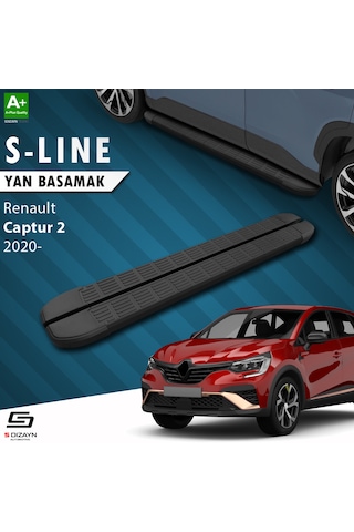 S-Dizayn Renault Captur 2 S-Line Siyah Yan Basamak 183 Cm 2020 Üz