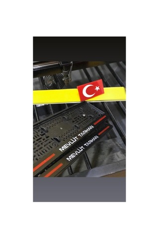 Lazer Kesim Kişiye Özel 2 Adet Lüks Pianoblack Oto Plakalık - 603053168