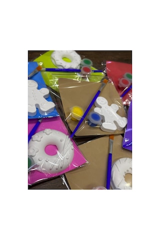 Taş Boyama Kurabiye Adam Donut Çocuk Etkinlik Doğum Günü Yılbaşı Tema 15 Adet 7+8 Tercih Edilebilir
