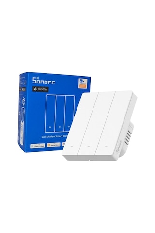 Sonoff M5-3c-80w Matter Wi-fi 3 Kanallı Akıllı Duvar Anahtarı