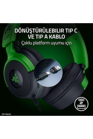 Razer Kraken X Lite Kablolu Kulaklık Minecraft Edition Rz04-05180